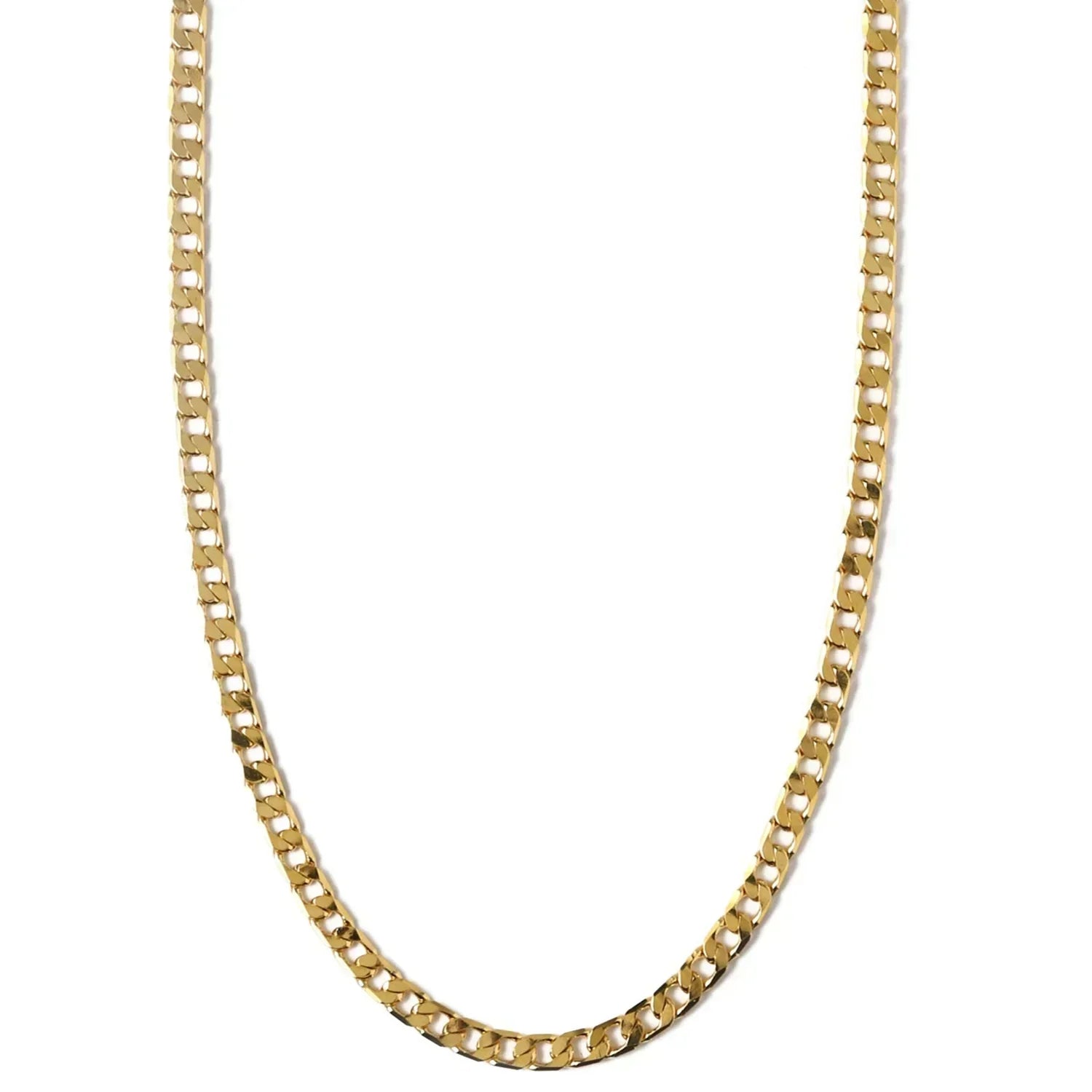 Flad Link Ketting | Goud