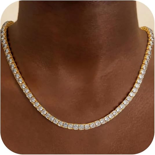 Tennis Ketting | Goud