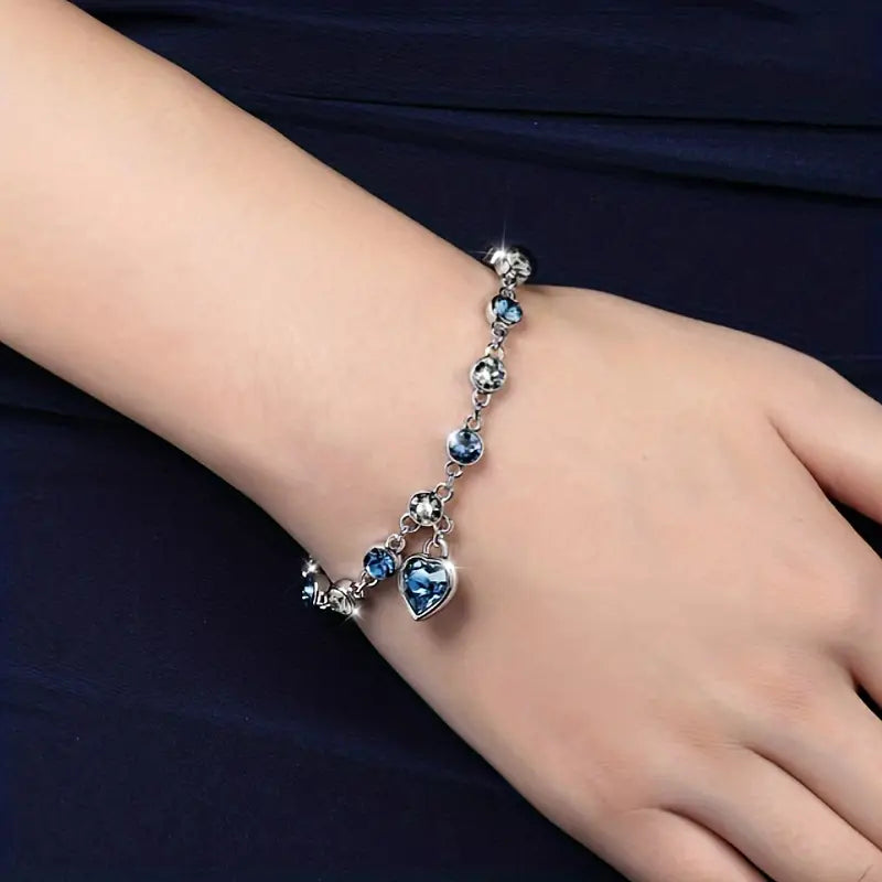 Ocean Heart Glow Armband | Wit Goud