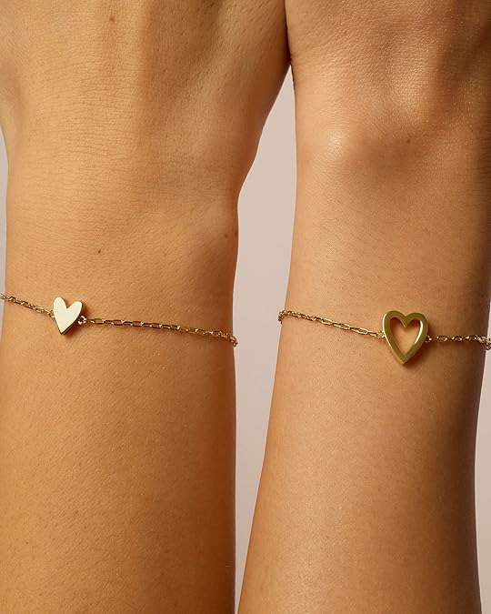 Stralend Hartarmband | Goud