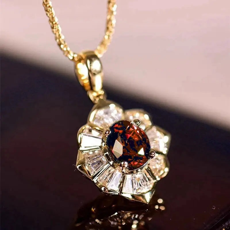 Kavella Solcrimson Halsketting | Goud