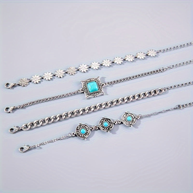 Sky Stone Lagdelt Armbandsset | Witgoud