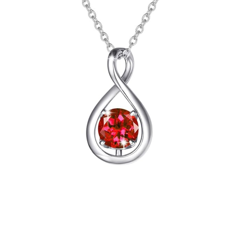 Ruby Infinity Pendant Necklace | Witgoud