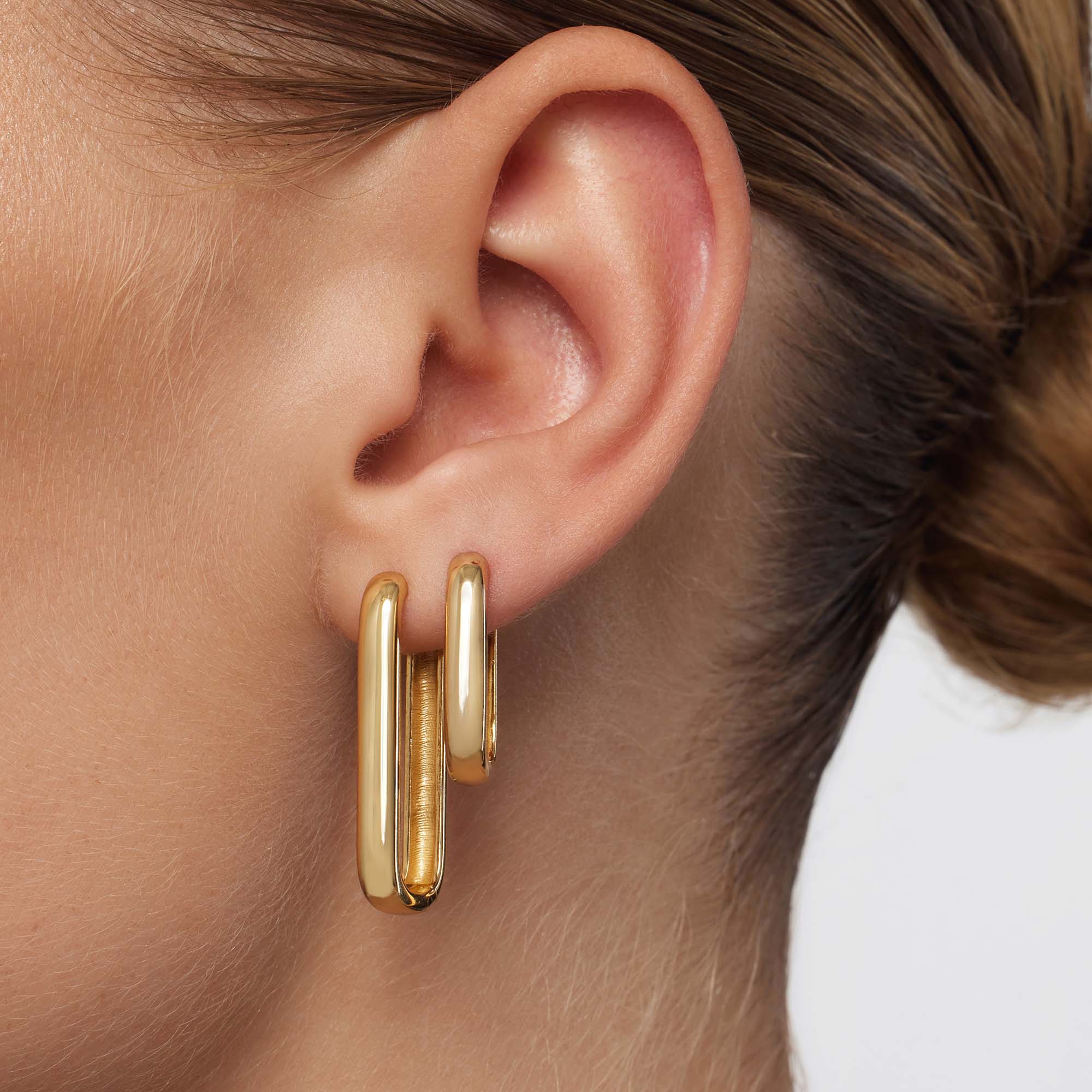 Ikon Hoop Oorbellen | Goud