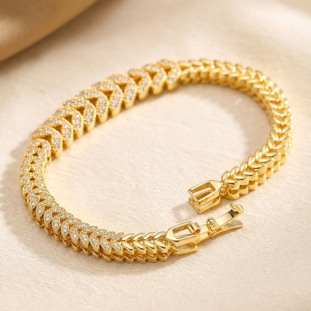 Everleaf Tennis Armbånd | Goud