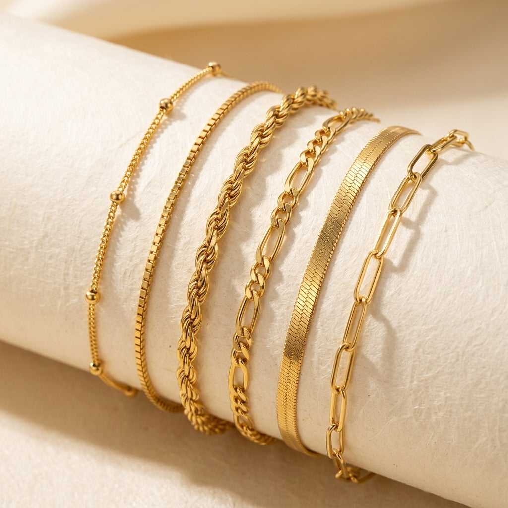 Isabella Vernetta armbandsset | Goud