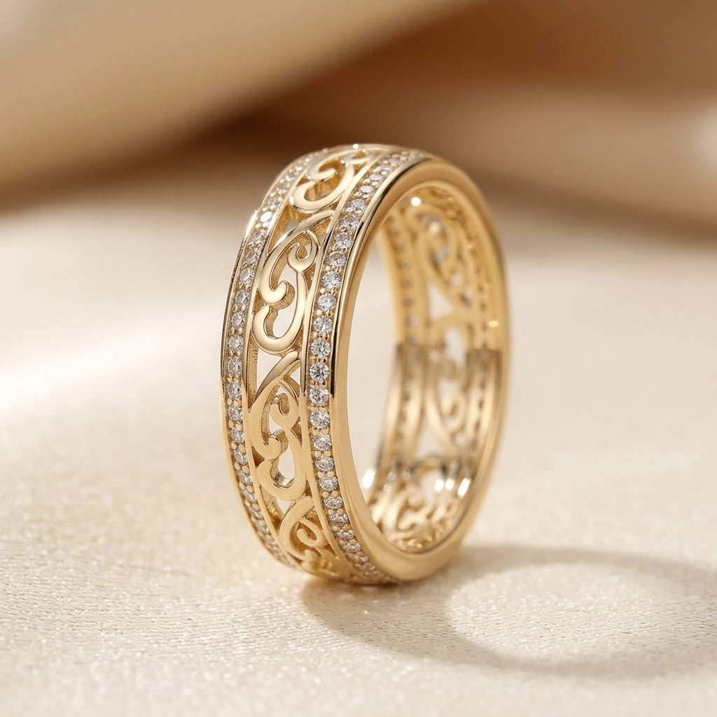Glanzende Hult Gouden Ring | Goud