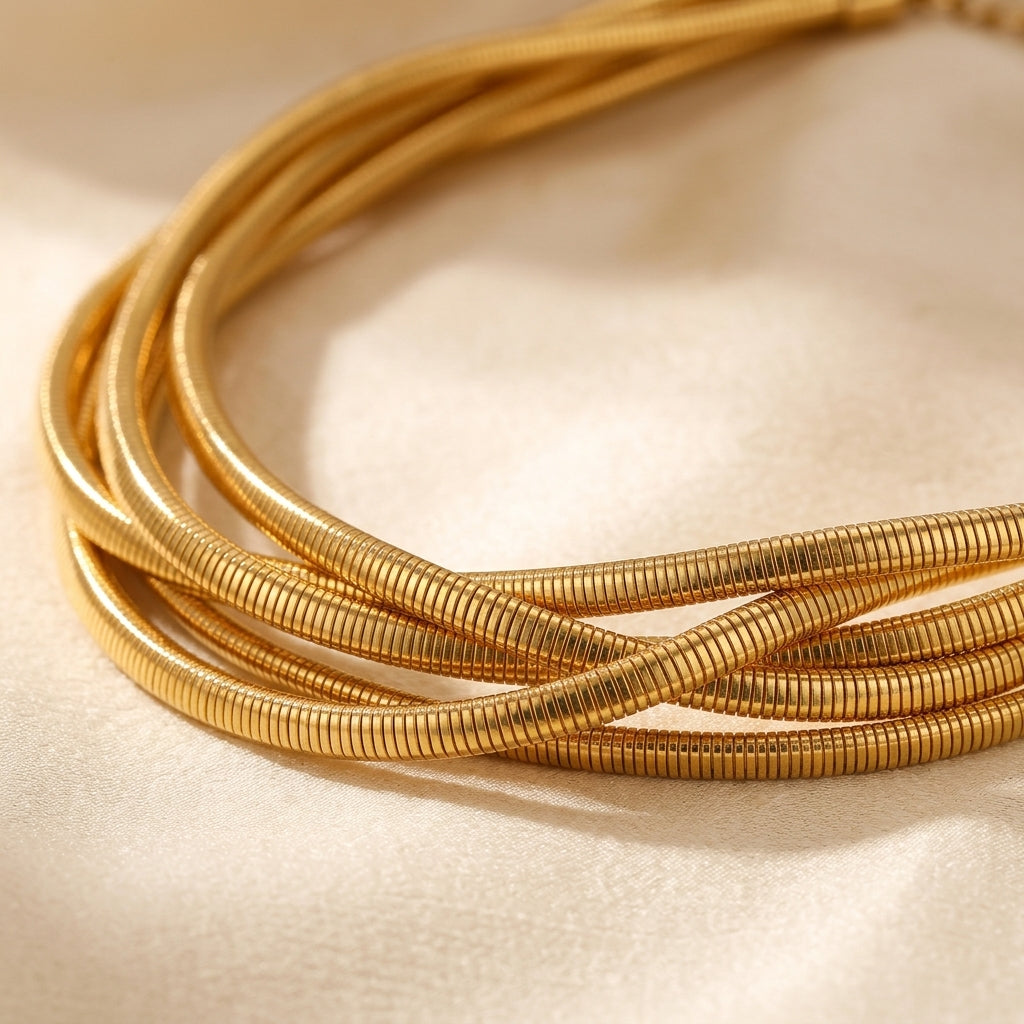 Tre Lags Gouden Halsketting | Goud