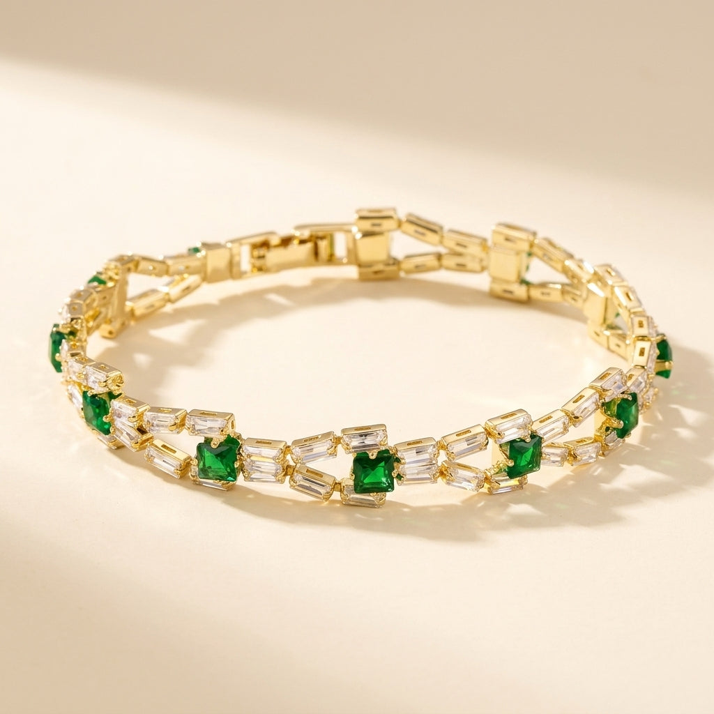 Verde Link Tennisarmband | Goud