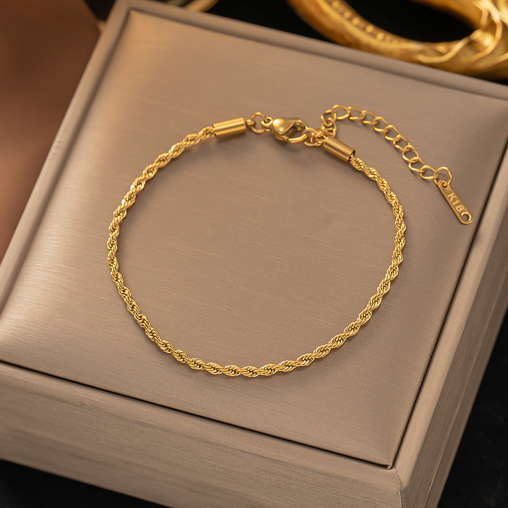Draaiende Kettingarmband | Guld