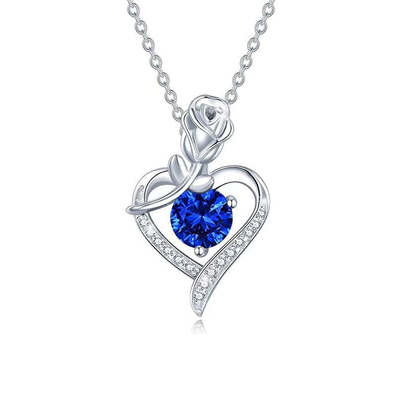 Saffier Roos Hart Ketting | Witgoud
