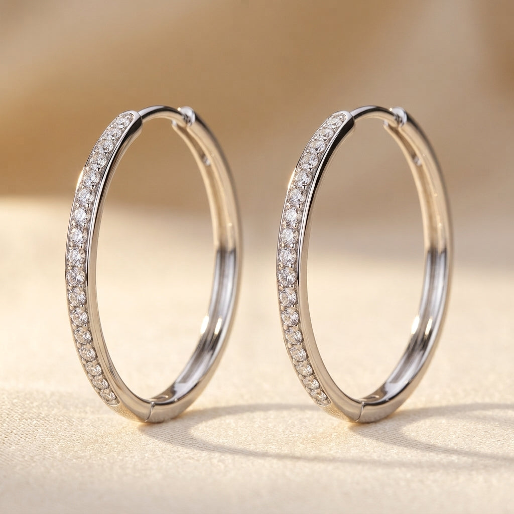 Sorel Pave Oorbellen | Witgoud