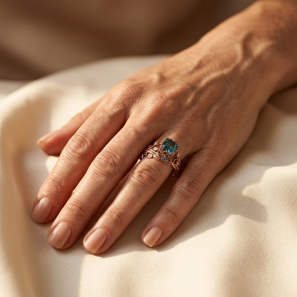 Forestlight Krystalring | Roségoud