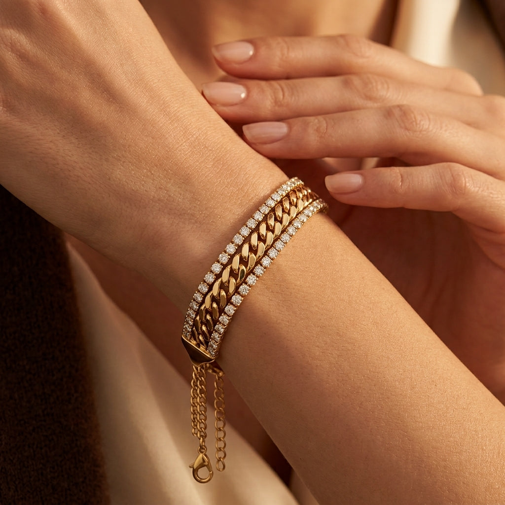 Vela Armband | Goud