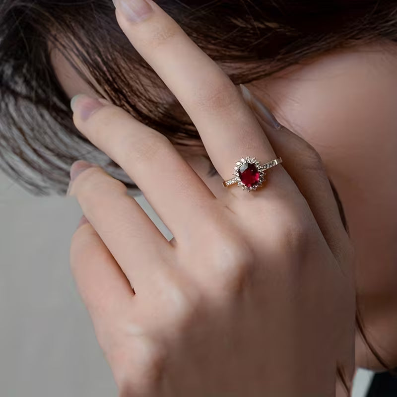 Keizerin Rode Ring | Goud