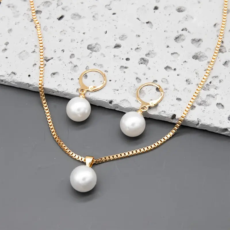 Gouden Grace Parelsieraden Set | Goud