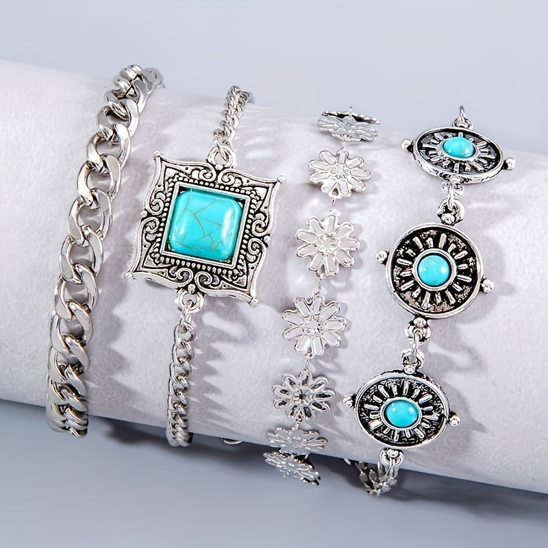 Sky Stone Lagdelt Armbandsset | Witgoud