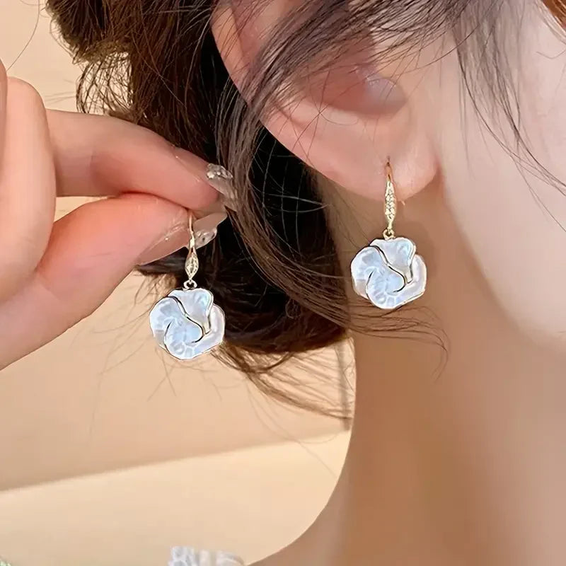 Witte Spiraloorbellen | Goud