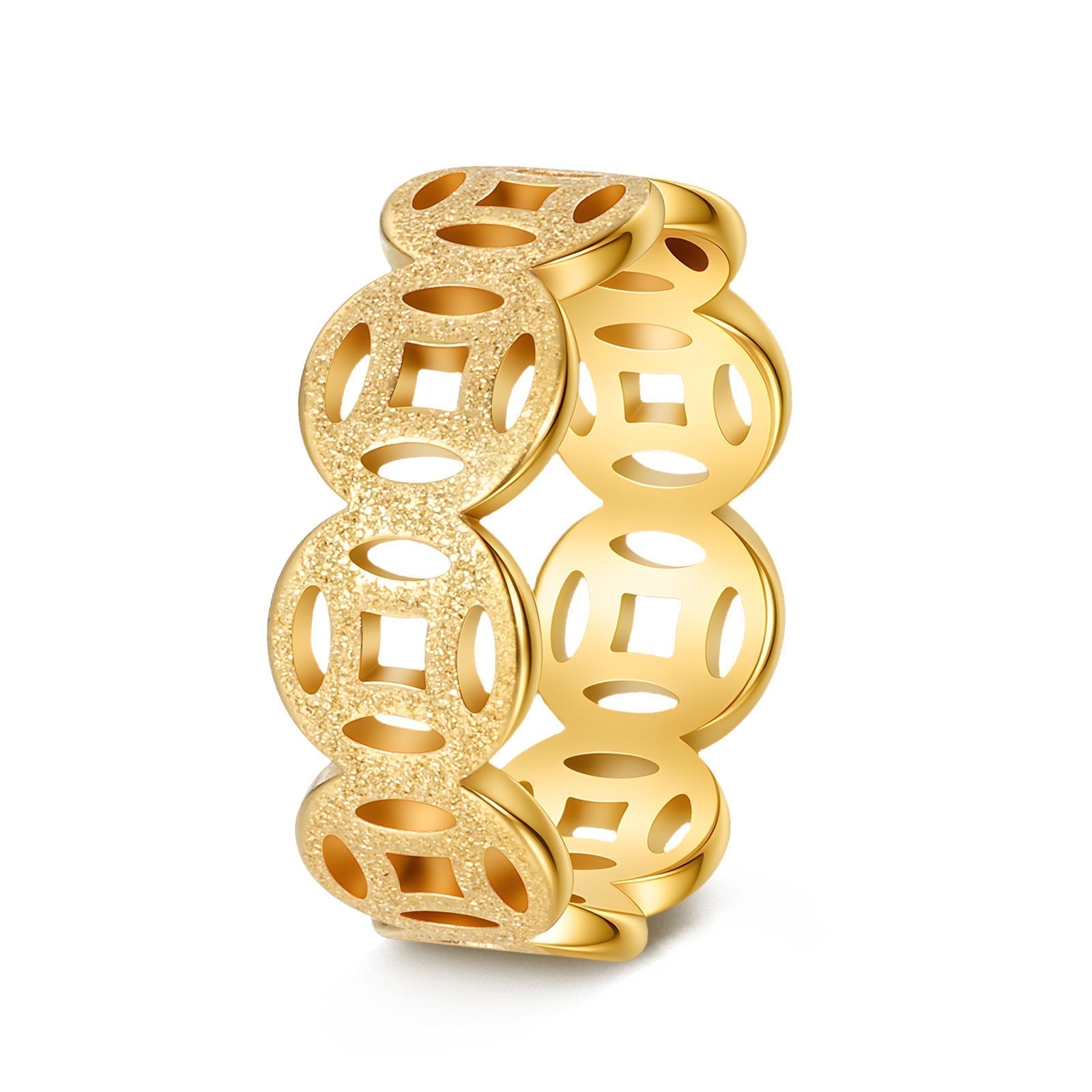 Ella Classic Pattern Ring | Goud