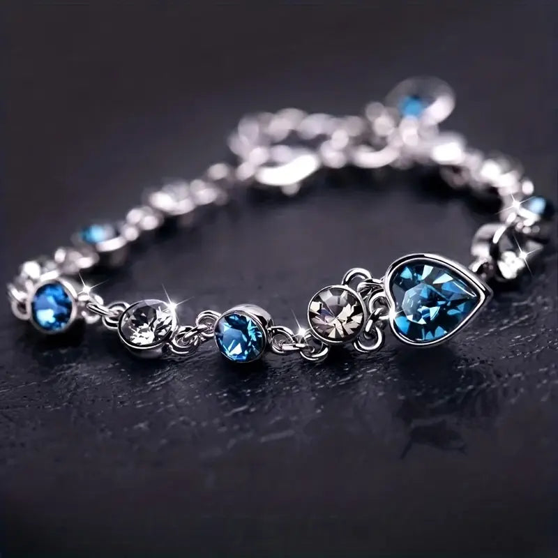 Ocean Heart Glow Armband | Wit Goud