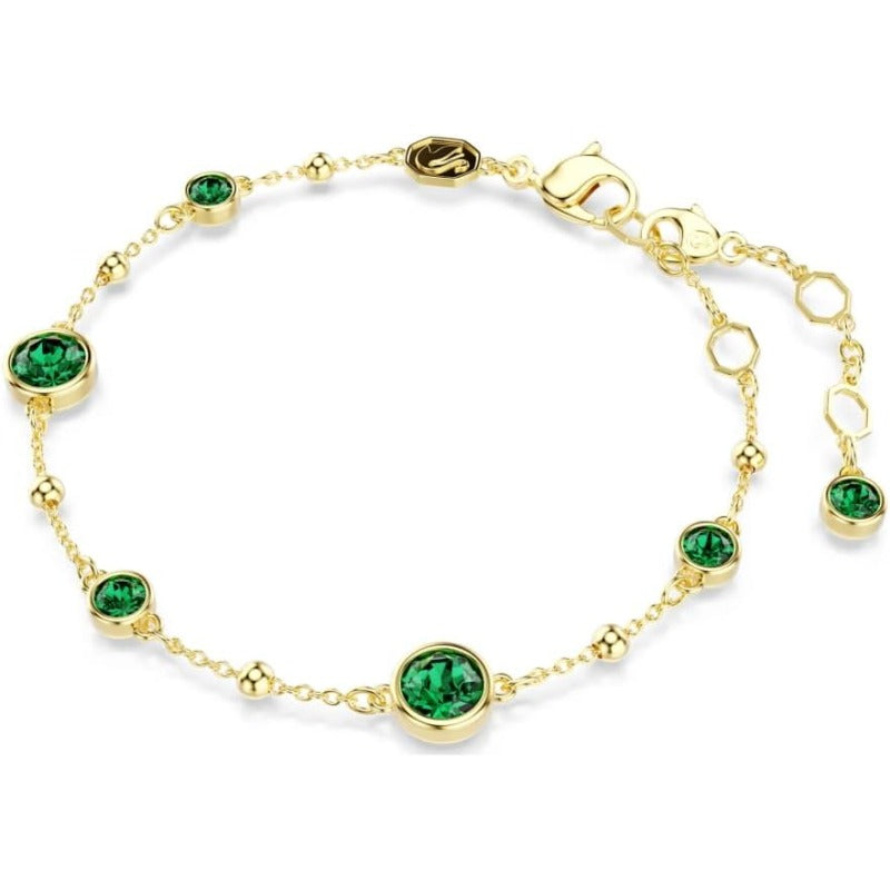 Delicate Smaragdarmband | Goud