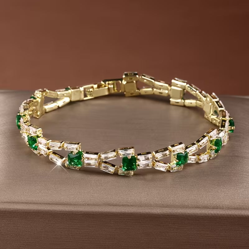 Verde Link Tennisarmband | Goud