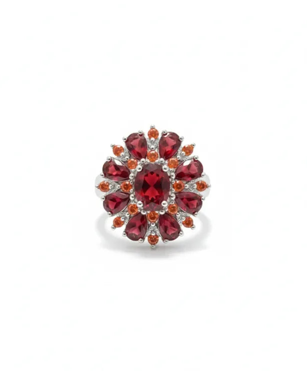 Scharlaken Bloemblaadje Ring | Goud