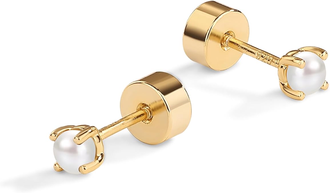 Delicate Parels Ørestickers | Goud