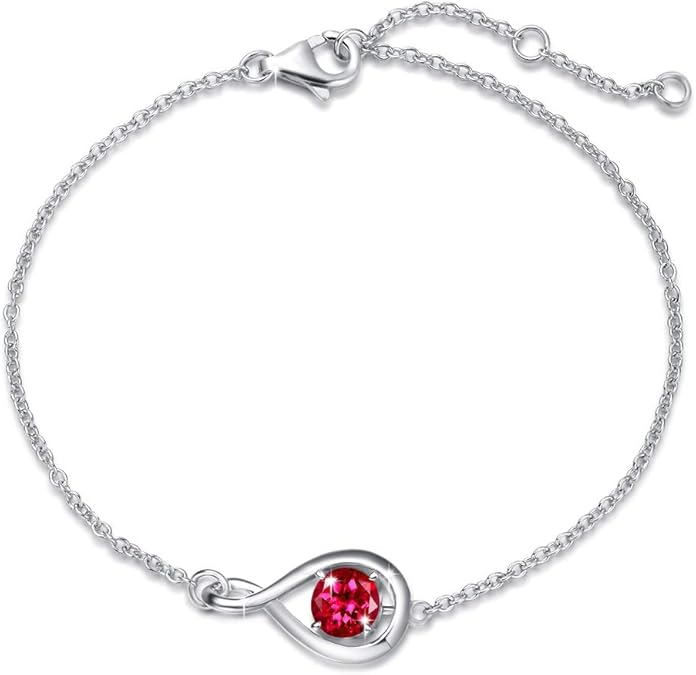 Ruby Infinity Armband | Witgoud