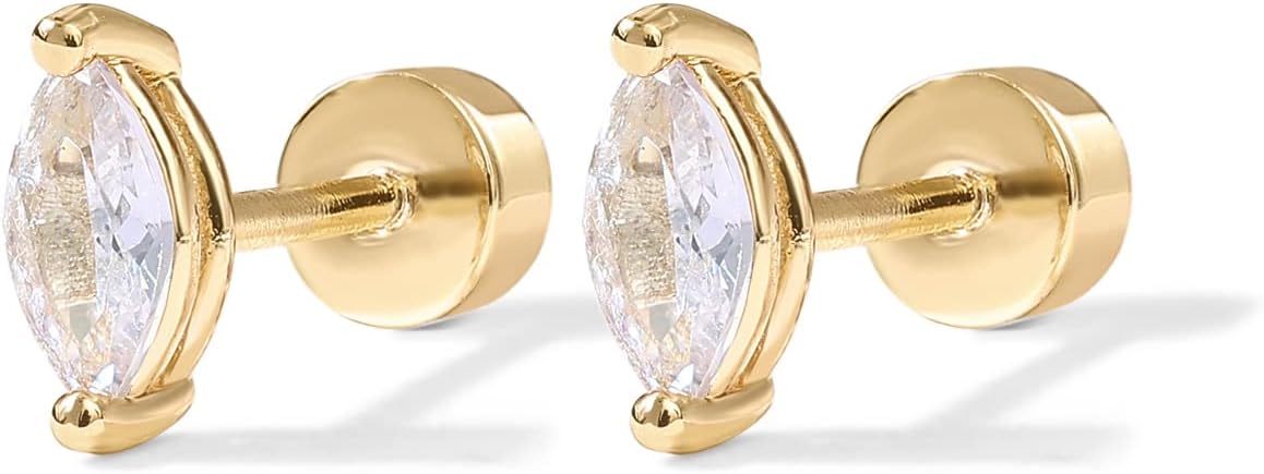 Perenvormige Oorbellen | Goud