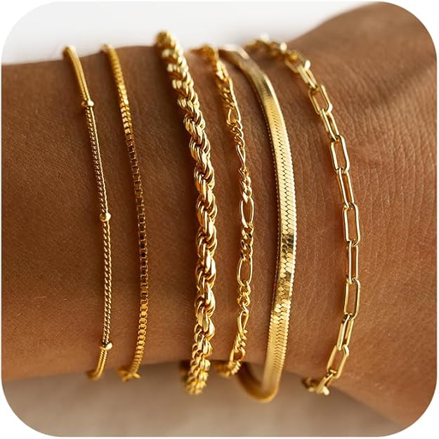 Isabella Vernetta armbandenset | Goud
