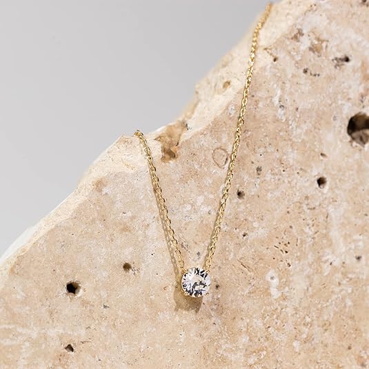 Aurora Kristal Ketting | Goud