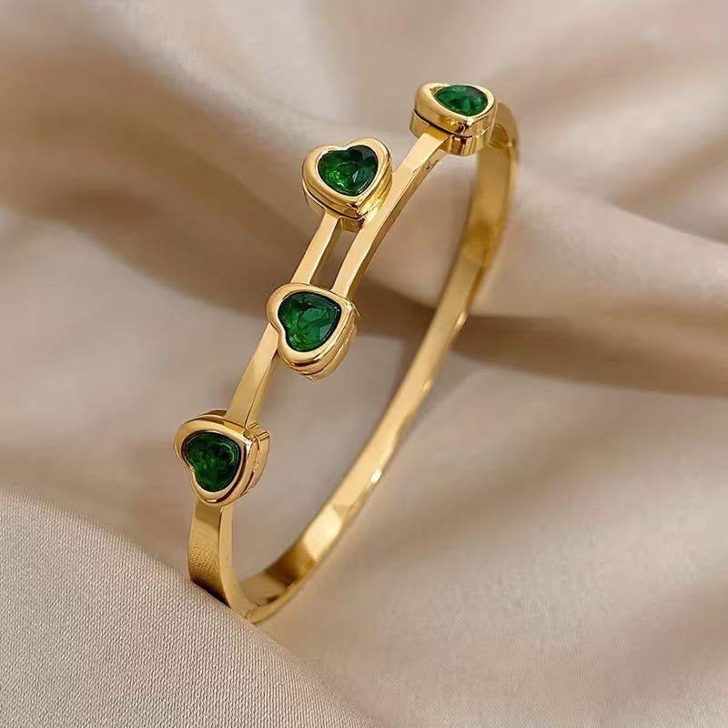 Verde Hearts Armbånd | Goud