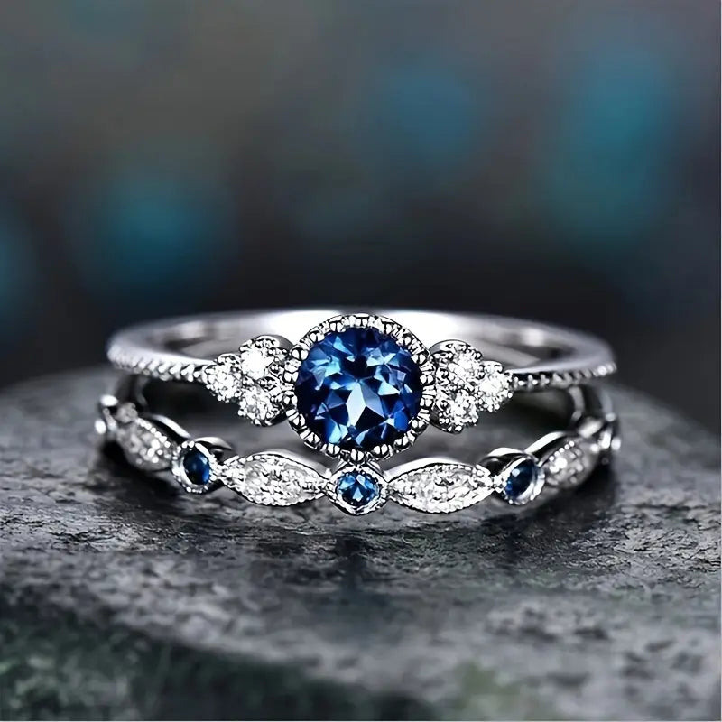 Sapphriel Kroonring Set | Witgoud