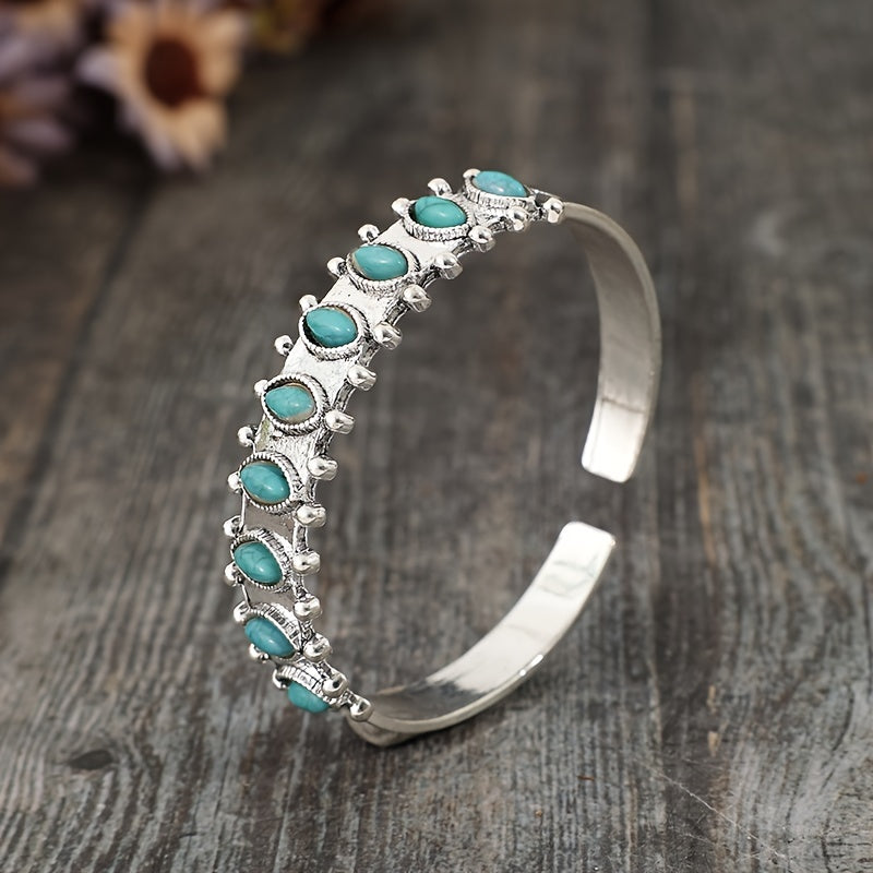 Azmira Turquoise Cuff Bracelet | Witgoud