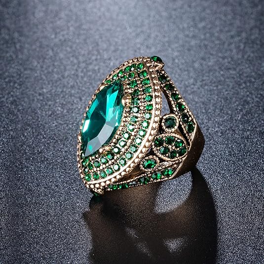 Emerald Regent Ring | Goud