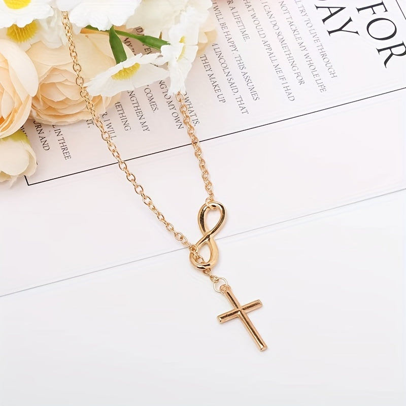 Eternal Kruis Hanger Ketting | Goud