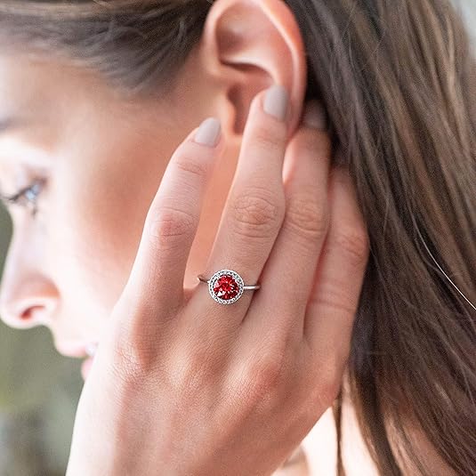 Crimson Glow Promise Ruby Ring | Witgoud