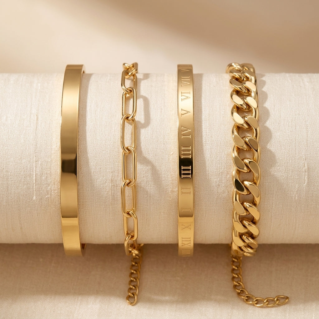 Elan Mercer Armbandsset | Goud