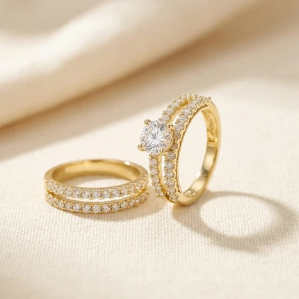Eternal Radiance Ring Set | Goud