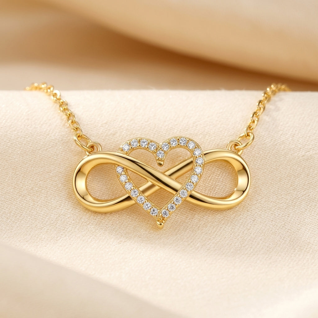 Liefdes Knoop Oneindige Ketting | Goud