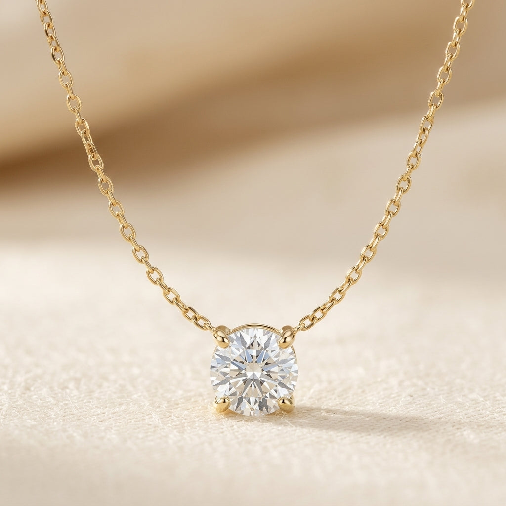 Aurora Kristal Halsketting | Goud