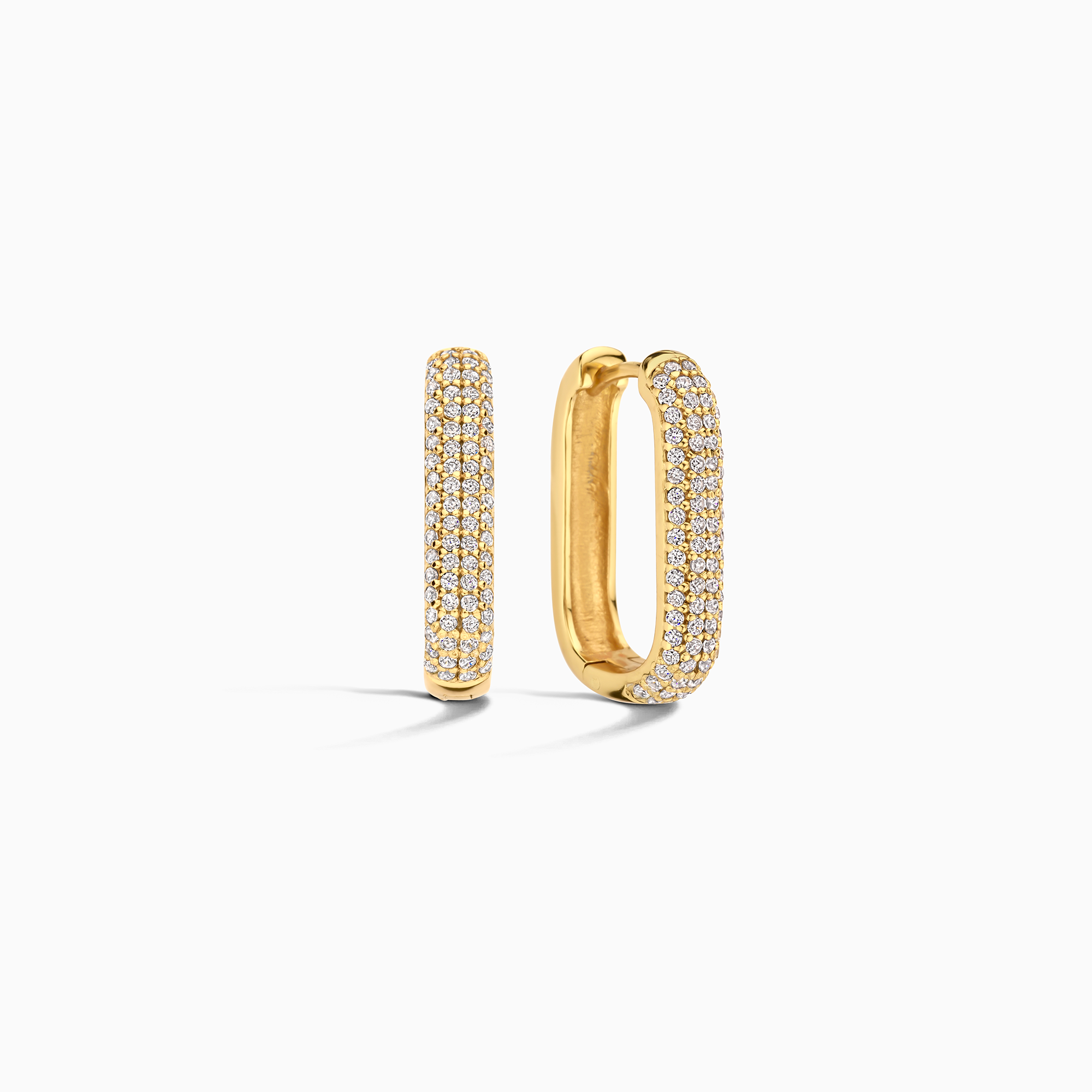 Ikon Pave Hoops | Goud