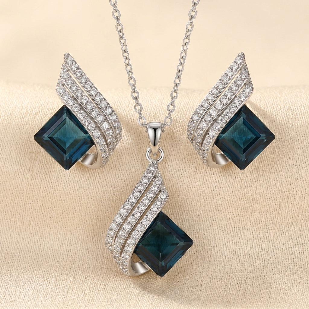 Brienne Solazure Sieradenset | Witgoud