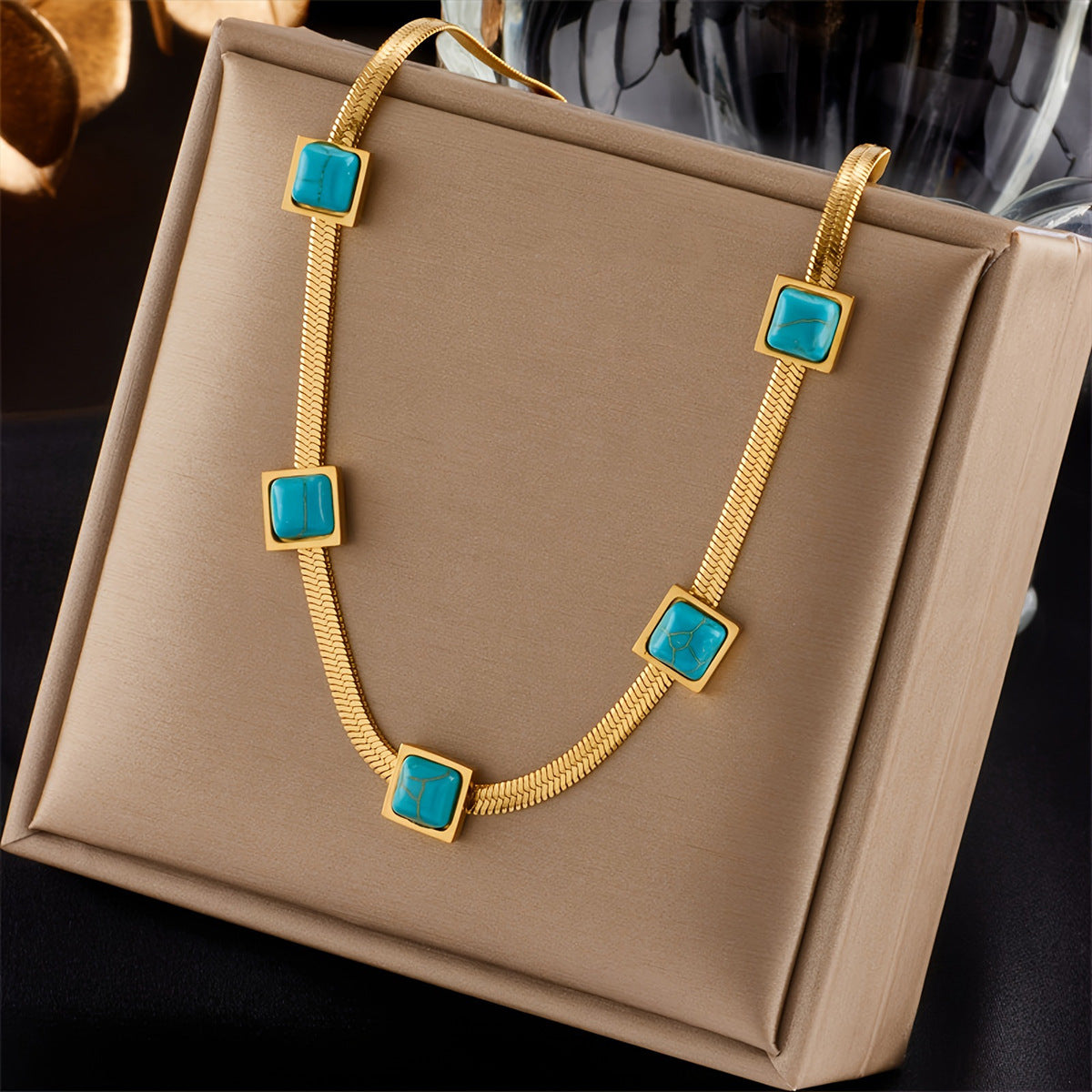 Vionelle Kystlinie Halsketting | Goud