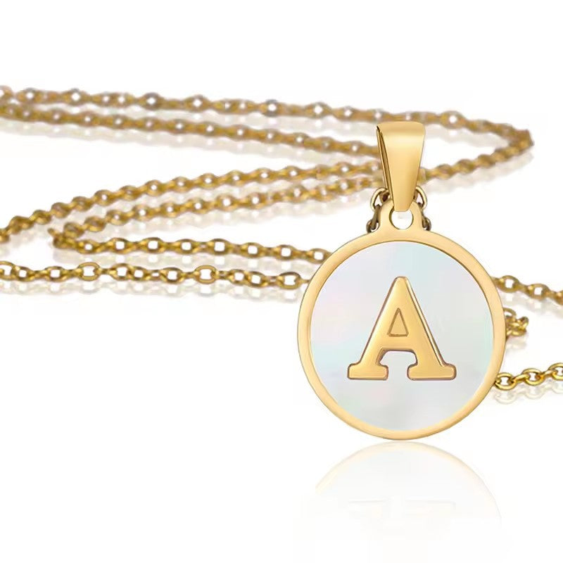 Monette Initial Halsketting | Goud