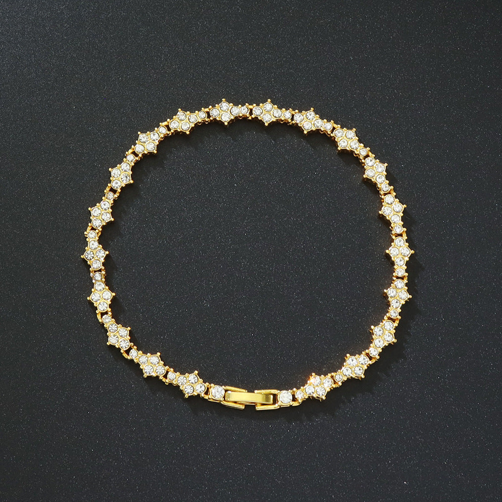 Klassiek Cluster Tennisarmband | Goud