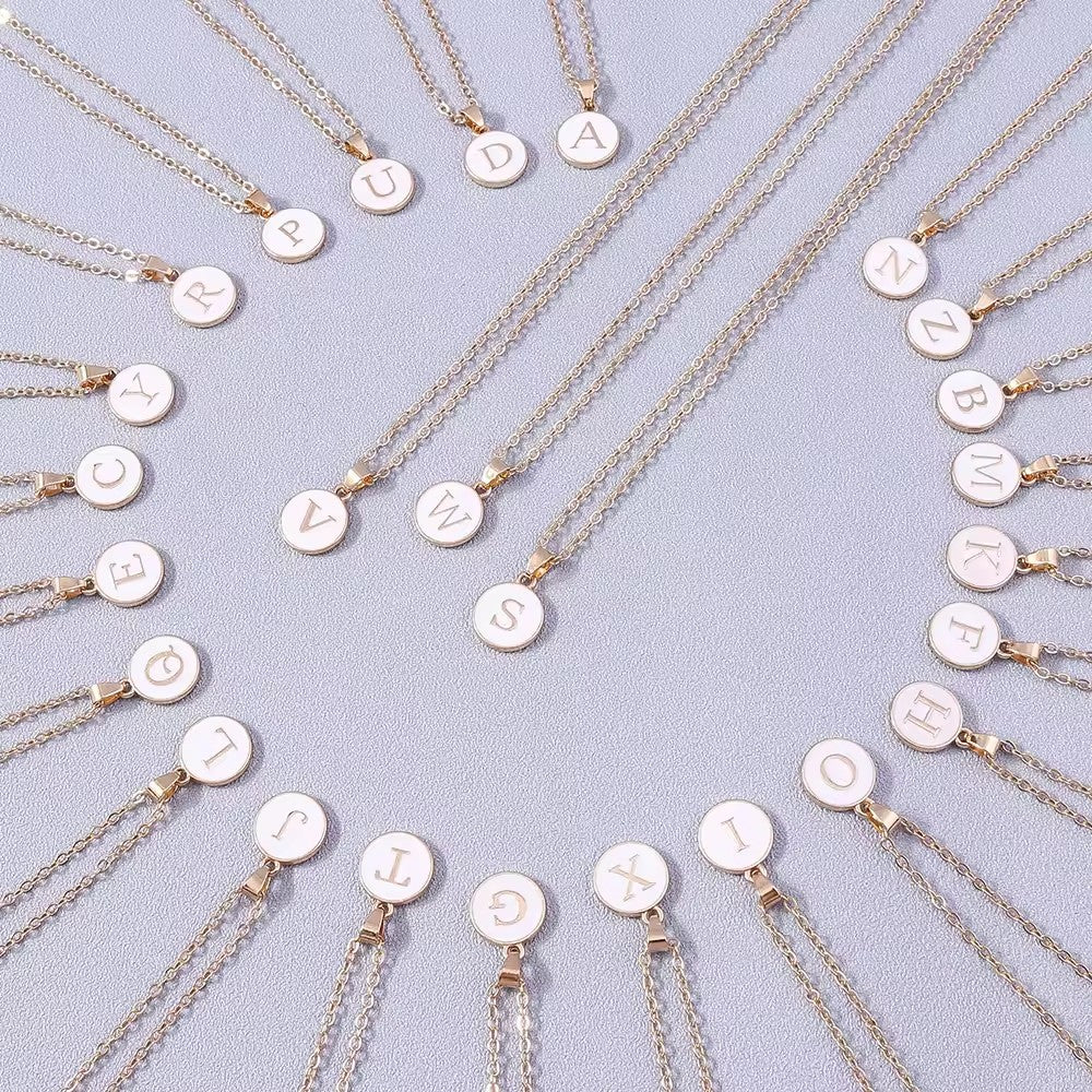 Monette Initial Halsketting | Goud
