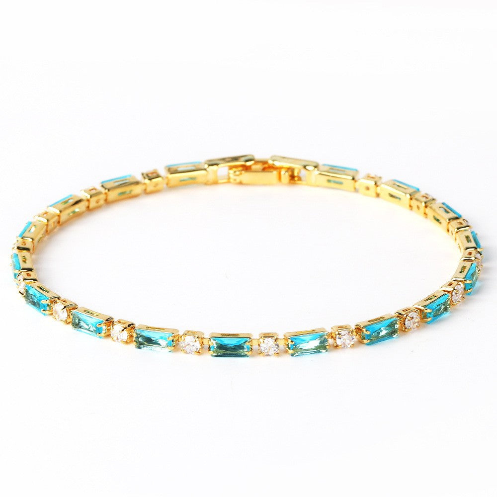 Natuurlijke Turquoise Steen Armband | Goud