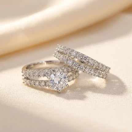 Eternal Radiance Ring Set | Goud